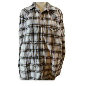 Rough Stock Panhandle Slim Men's XL Button Up Western Shirt Embroidered Cowboy